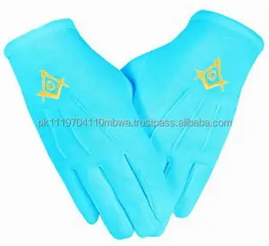 Masonic Regalia/Masonic Cotton Hand Covers, Blue Embroidered Square & Compass Logo Add to CompareShare maçonnic Donnez votre avis sur Agrandir l'image