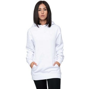 Sweat-shirt surdimensionné pour femme en coton imprimé, col rond, à capuche, épaules tombantes, logo personnalisé, style streetwear éco-responsable - Product Image 4