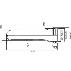 32mm Snap-On PET Preform 25g Catégorie d'huile pour préformes de produits pétroliers - Product Image 1