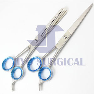 Diseño ergonómico profesional Tijeras de adelgazamiento de peluquero de acero inoxidable Fuente de alimentación manual Base de cabello Instrumentos quirúrgicos - Product Image 2