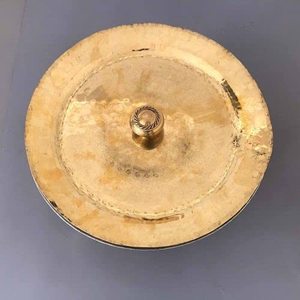 Indiano tradizionale pesante ottone puro Patila Tope Topia Bhaguna tondo cottura pentole utensili da cucina pentole e padelle finaldeal s2 - Product Image 3