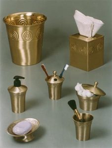 Juego de accesorios de baño marrón, juego de tocador de baño, juego de baño - Product Image 3