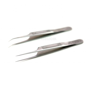 Pinzas quirúrgicas de acero inoxidable de 12cm, instrumentos para transplantar cabello - Product Image 5