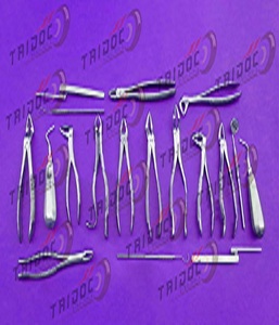 Pinzas de extracción de dientes, instrumentos quirúrgicos dentales, Kit completo de calidad Superfina, 28 piezas - Product Image 6
