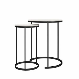 โต๊ะข้างโต๊ะกาแฟโลหะทำด้วยเหล็กและหินอ่อนชุดเคลือบผงออกแบบได้ตามต้องการ - Product Image 3