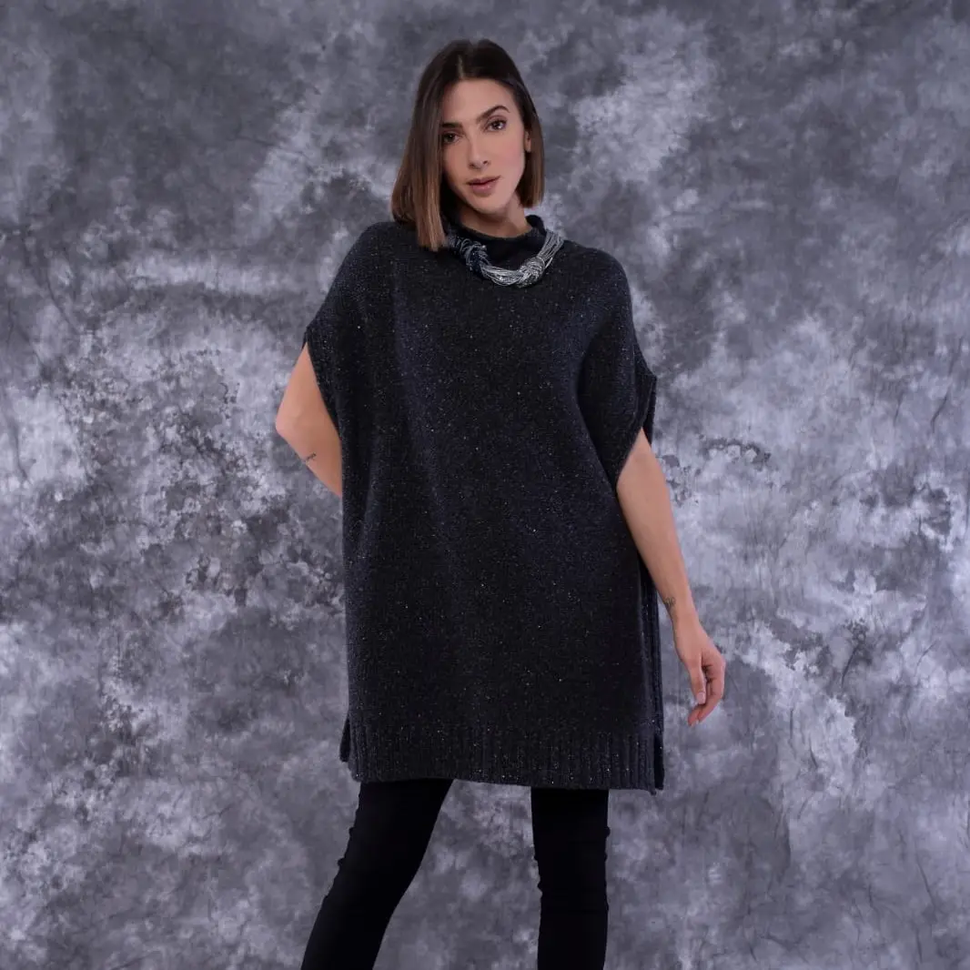 Riciclato cashmere casuale delle donne su ordinazione maglieria del capo con paillettes I Rocchi Cashmere made in Italia