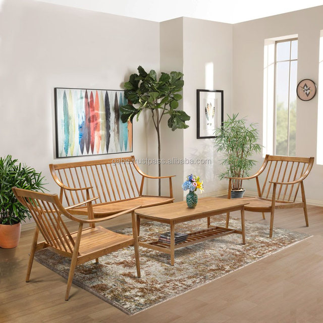 Living Room Chair Set HANS DANISH From Teak Wood, Wooden Furniture