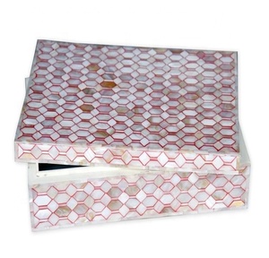 Indian Mother of Pearl Wooden Boxes <b>Ramadan</b> Special <b>Box</b> Hot Selling in Trending Pink Mother Of Pearl <b>Box</b> and Bone Inlay Boxes - Product Image 1