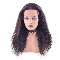 Perruques en dentelle à fermeture frontale, tissage simple, Remy vierge indien de qualité supérieure, cuticules alignées, ondulées naturelles, 100% naturelles, lisses, durables et pures