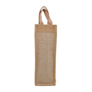 Meilleure vente de sacs à vin en jute personnalisés, porte-bouteille divisé réutilisable logo personnalisé imprimé écologique réutilisable - Product Image 5