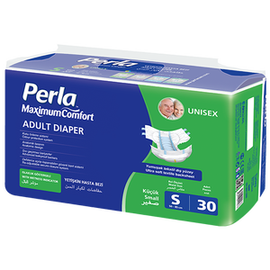 PERLA 8 Pcs Standard Pack Medium <b>Adult</b> <b>Diapers</b> Anti-Leak Leak Guard Feature - Product Image 3