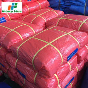 Vietnam K Tarp Vente en gros Bâche enduite de PE à usage moyen Étanche 80-120 GSM Service de traitement de coupe de couleur personnalisé - Product Image 6