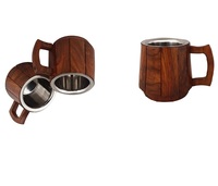 Mug isotherme médiéval en acier inoxydable à double paroi avec infuseur à thé, écologique et multi-usage pour le thé, le café et les cadeaux d'affaires