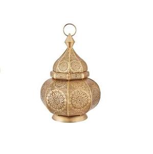 Linterna marroquí de metal dorado para el artículo decorativo del banquete de boda del hogar - Product Image 1