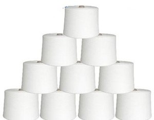 โรงงานขายส่งผ้าฝ้ายสีขาวดิบคุณภาพสูงหวีเส้นด้ายขนาดกะทัดรัด Anti-Pilling ผ้าฝ้าย 100% แหวนปั่นเส้นด้ายสําหรับผ้าถัก - Product Image 6