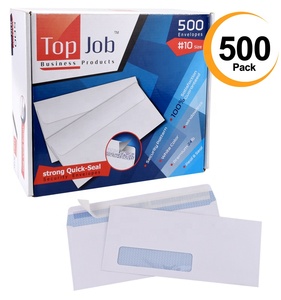 Haute qualité # 10 enveloppes de sécurité à fenêtre, enveloppes autocollantes - Product Image 3