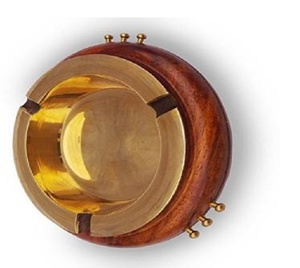 Cendrier élégant et brillant de haute qualité fabriqué avec du laiton massif, origine indienne, cm - Product Image 3