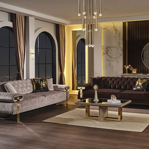 Juego de Muebles de Sala de Estar de Diseño Moderno Hechos a Medida, Sofá de Tela de Lujo, Juego de Sofás de Sala de Estar, Estilo Europeo, EE. UU., Árabe - Product Image 1