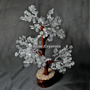 <b>Crystal</b> Quartz Trunk Golden wire 300 <b>chips</b> <b>Crystal</b> Tree from Rozrin <b>Crystals</b> - Product Image 4
