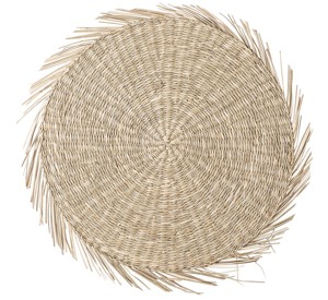 Napperon rond tressé en jonc de mer tissé à la main tapis de chargeur pour salle à manger cuisine décorative du fournisseur du Vietnam - Product Image 3