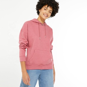 PIHA SPORTS New Fashion Women's Winter Hooded Zipper-Up 100% Cotton Fleece Loose Solid Color Long Sleeve Casual Blouse - Product Image 4