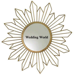 Espejo de pared de Metal con estilo clásico Diseño tradicional Hecho a mano Espejo al por mayor Forma personalizada Venta caliente Espejo de pared de lujo - Product Image 3