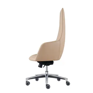 Cheemay लक्जरी कार्यालय बॉस ergonomic कार्यकारी डेस्क चमड़े की कुर्सी कुंडा