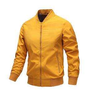 Chaqueta Bomber de cuero informal para hombre con logotipo personalizado de gran oferta estilo Formal con cremallera para deportes de béisbol de primavera y motocicletas - Product Image 6