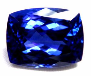 Tanzanite, pierre de naissance de décembre, fabrication de bijoux, tanzanite naturelle, forme rectangulaire, taille facetée, qualité supérieure, tanzanite bleu foncé, OEM - Product Image 4
