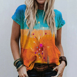 เสื้อยืด Femenino สำหรับผู้หญิง,เสื้อยืดฟิตเนสสำหรับผู้หญิงขนาดใหญ่สั่งตัดสำหรับฤดูร้อน - Product Image 6