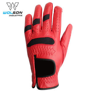 Logotipo personalizado mano izquierda hombres transpirable Cabretta cuero Golf guante antideslizante silicona Palma para deportes ciclismo mano derecha no - Product Image 5