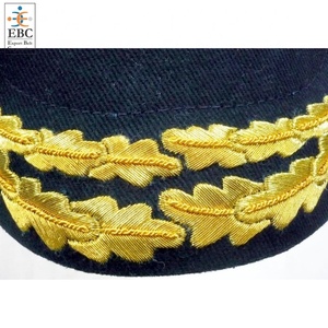 หมวกพิธีการสำหรับเจ้าหน้าที่หญิง ปักด้วยด้ายเงิน ปีกหมวกแบบมีสายคาดศีรษะ ผลิตตามแบบ OEM พร้อมเข็มขัดอเนกประสงค์สำหรับส่งออก - Product Image 5