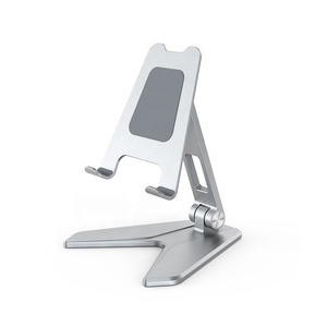 Soporte plegable portátil para teléfono y tableta, aleación de aluminio, de Metal - Product Image 2