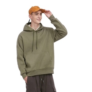 Custom plain hoodies unisex <b>thick</b> <b>fleece</b> pullover blank hoodies with your own logo - Product Image 4