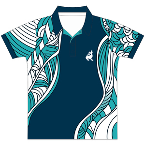 Camiseta polo de algodón de sublimación de corte seco para deportes - Product Image 4