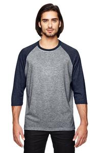 T-shirt raglan unisexe à manches 3/4 pour adulte disponible en plusieurs tailles et couleurs - Product Image 2