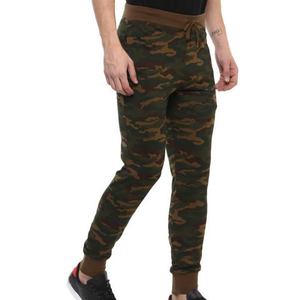 Marque distributeur personnalisée Pantalon de jogging de sport ajusté camouflage pour homme Pantalon de survêtement d'hiver en coton vierge imprimé anti-rides rapide grande taille à plat - Product Image 4