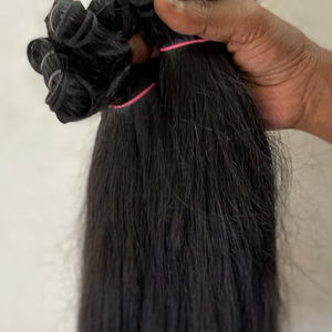 Extensión de cabello humano NATURAL y ondulado, pelo suave y sedoso, sin piojos, sin caída, sin enredos y cierre de encaje, envío gratis - Product Image 1