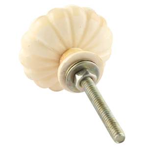 <b>White</b> Round Bone Horn <b>Door</b> <b>Knob</b> for Drawers Kitchen Cabinets Cupboards Furniture Pull Handle Vintage Decorative Cabinet Hardware - Product Image 1