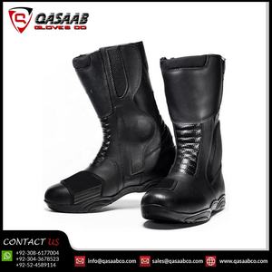 Longue aventure en cuir respirant-Bottes de moto de course d'équitation Bottes de moto avec logo personnalisé-Bottes imprimées - Product Image 2