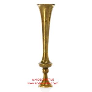 New Luxury <b>Gold</b> Plated Aluminium Handmade Pillar <b>Floor</b> <b>Vase</b> Eco-Friendly for Church & Garden Decoration - Product Image 4