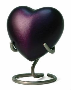 Urne souvenir en forme de coeur en gros urnes funéraires pour adultes pour cendres humaines urne de crémation en métal de qualité supérieure - Product Image 1