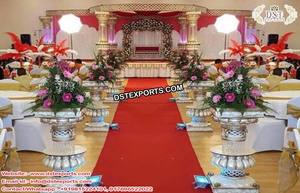 Boda tradicional Radha Krishna Palace Mandap Decoraciones DE BODA indias Mandap Estilo italiano Boda de oro Mandaps Set EE. UU. - Product Image 2