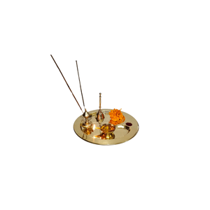 ชุดตุ๊กตาหมีพูจาแบบดั้งเดิมของอินเดีย,ระฆังธูปและ Diva ทำจากทองเหลืองสำหรับพิธีกรรมทางศาสนาสไตล์คลาสสิก - Product Image 3