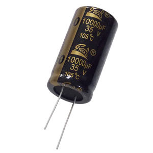 Fabricante de Taiwán de condensador electrolítico de aluminio, Radial 10000UF 35V - Product Image 1