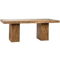 Table à manger moderne en pin massif pour chambre, salon, cuisine - Design convertible