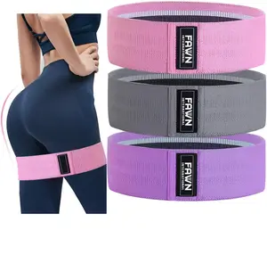 Ketahanan Hip Band Booty Latihan Glute Membentuk Memperkuat Non Slip Loop Hip Lingkaran