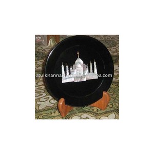 Marbre Taj Mahal Plaque Décoration de La Maison - Product Image 1