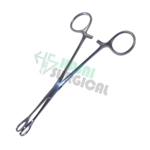 Fórceps Esponja de acero inoxidable que sostiene 9,5 pulgadas Oval dentado por Hasni Surgical Made In Pakistan - Product Image 3