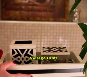 ถาดเสิร์ฟงานฝีมือทำจากไม้ไข่มุกเคลือบเงาเครื่องเผา Bakhoor สไตล์สัตว์สำหรับ Eid Ramadhan Mubkhar Madkhan - Product Image 2